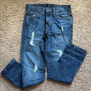 Levi's Women's Distressed Blue Boyfriend Jeans